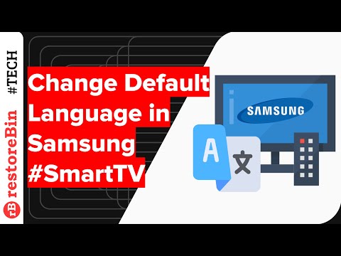 How to change default display Language in Samsung Smart TV?