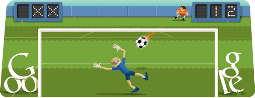 London 2012 soccer: Olympics day 15 Google doodle game