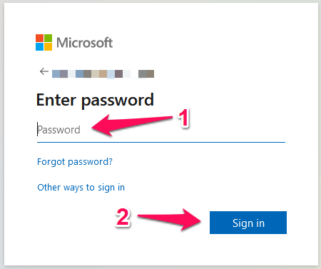 3 - Enter Password