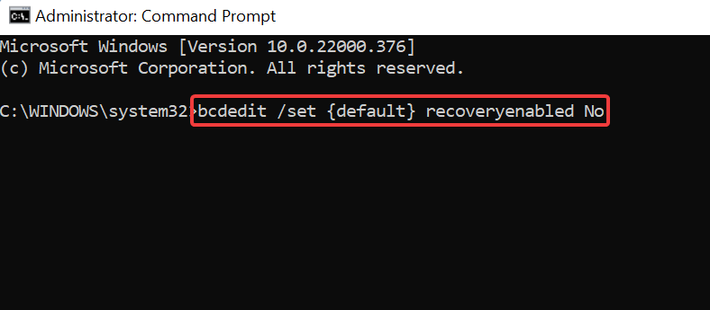 Disable Automatic Startup Repair