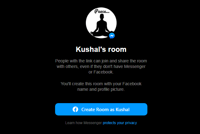 4. Create Room as Kushal