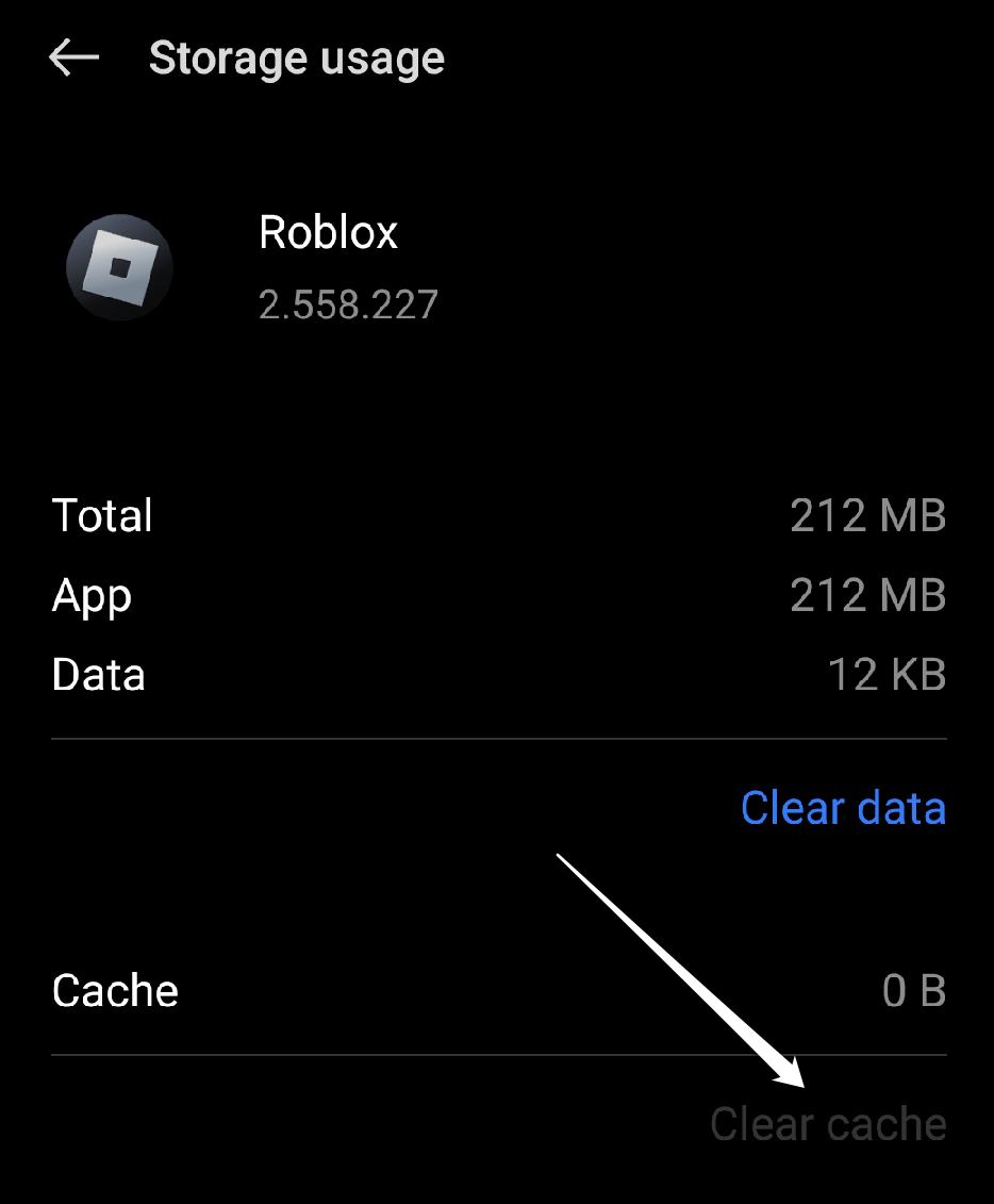 Clear Cache Roblox Android
