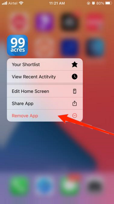 remove unwanted apps iphone