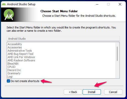 (7) Install Android Studio