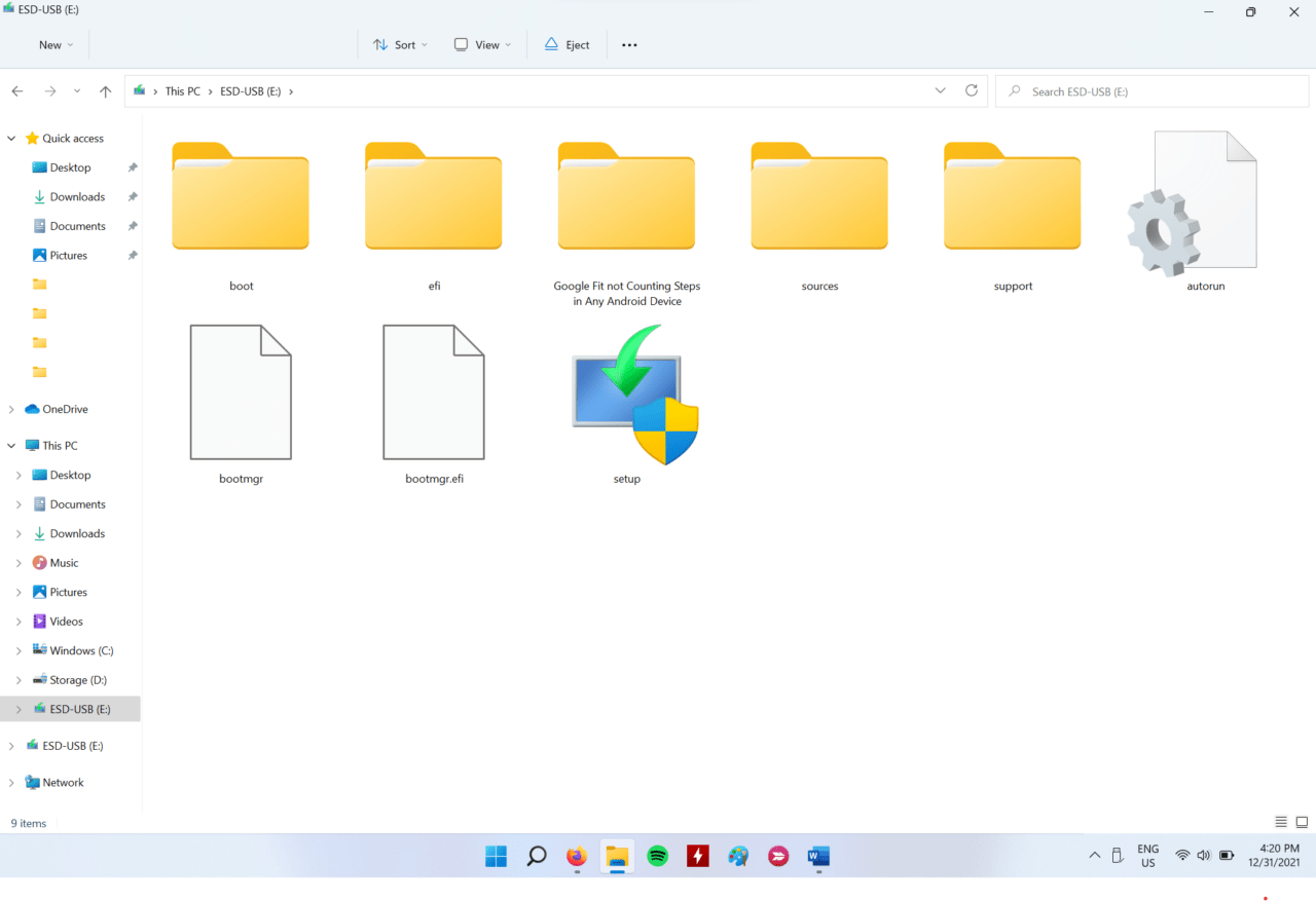 8 - Windows 11 BootabeleFlash Drive