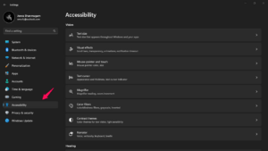 Go to the Accessibility Settings