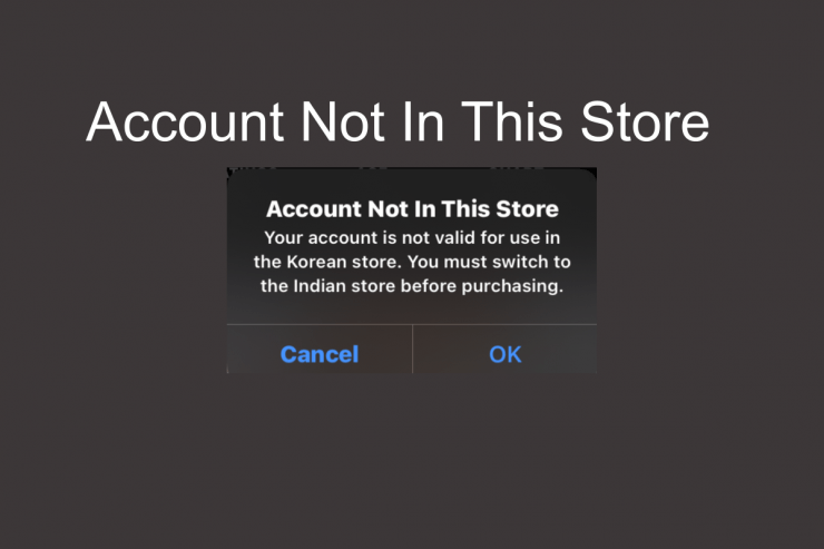 Account Not in This Store App Store Error Mac and iOS