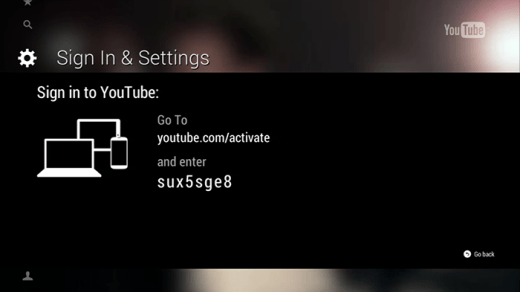 Activate YouTube Samsung TV