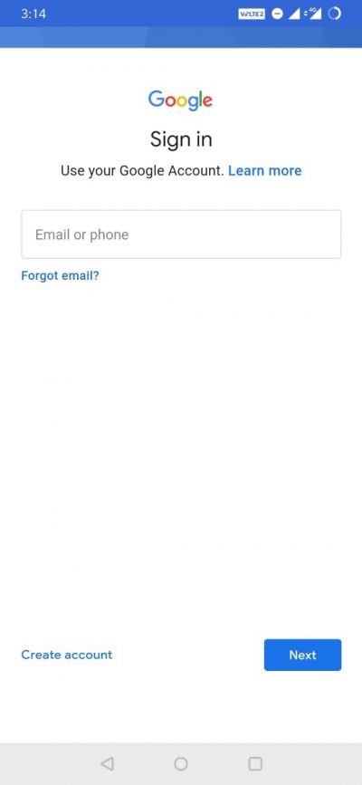 Add your Google Account