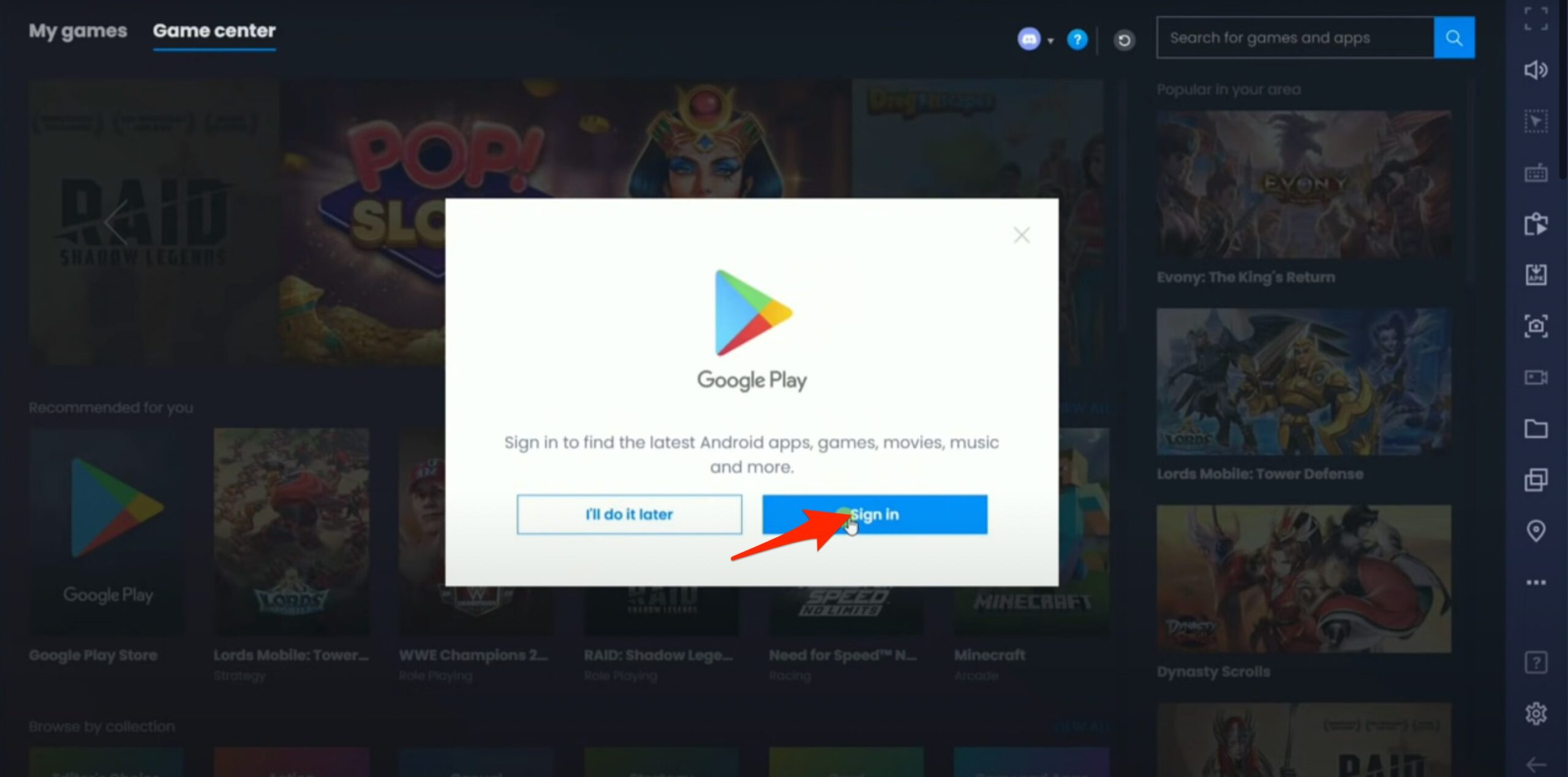 Add your Google Account to Play Store