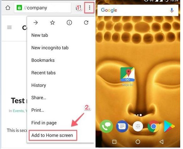 Adding Google Maps Go to Homescreen