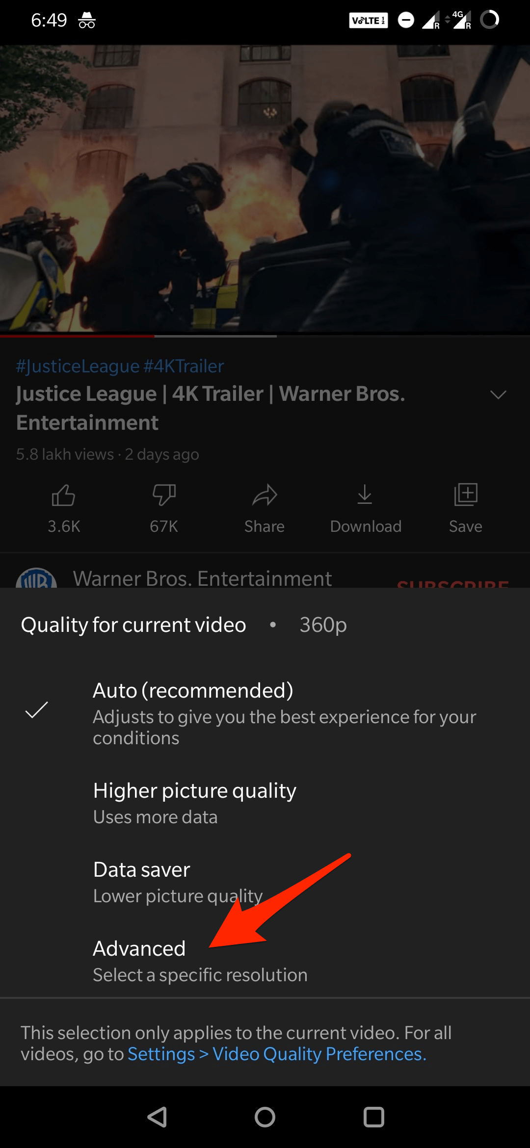 How to Use Old YouTube App Video Quality Settings  - 74