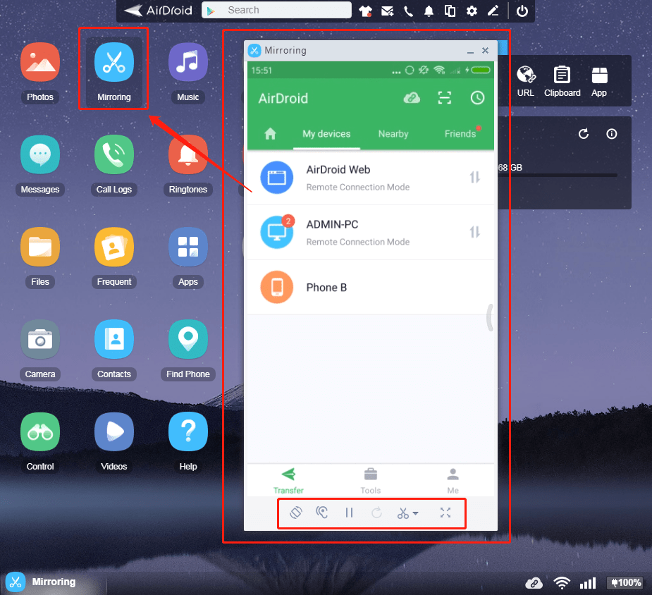 mirror screen app windows 10