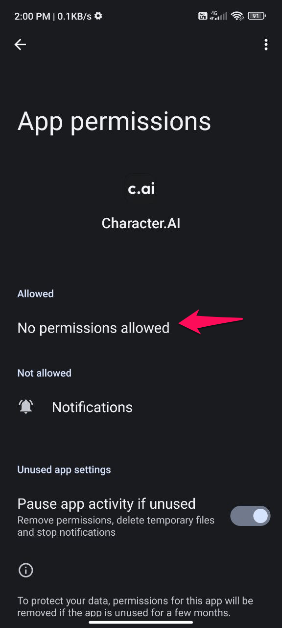How to Fix Character.AI App Not Working on Android? 4
