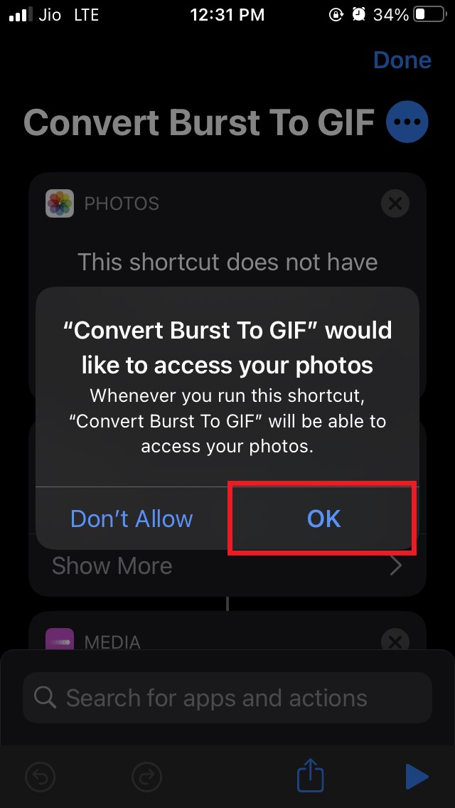 Allow Access to Photos App