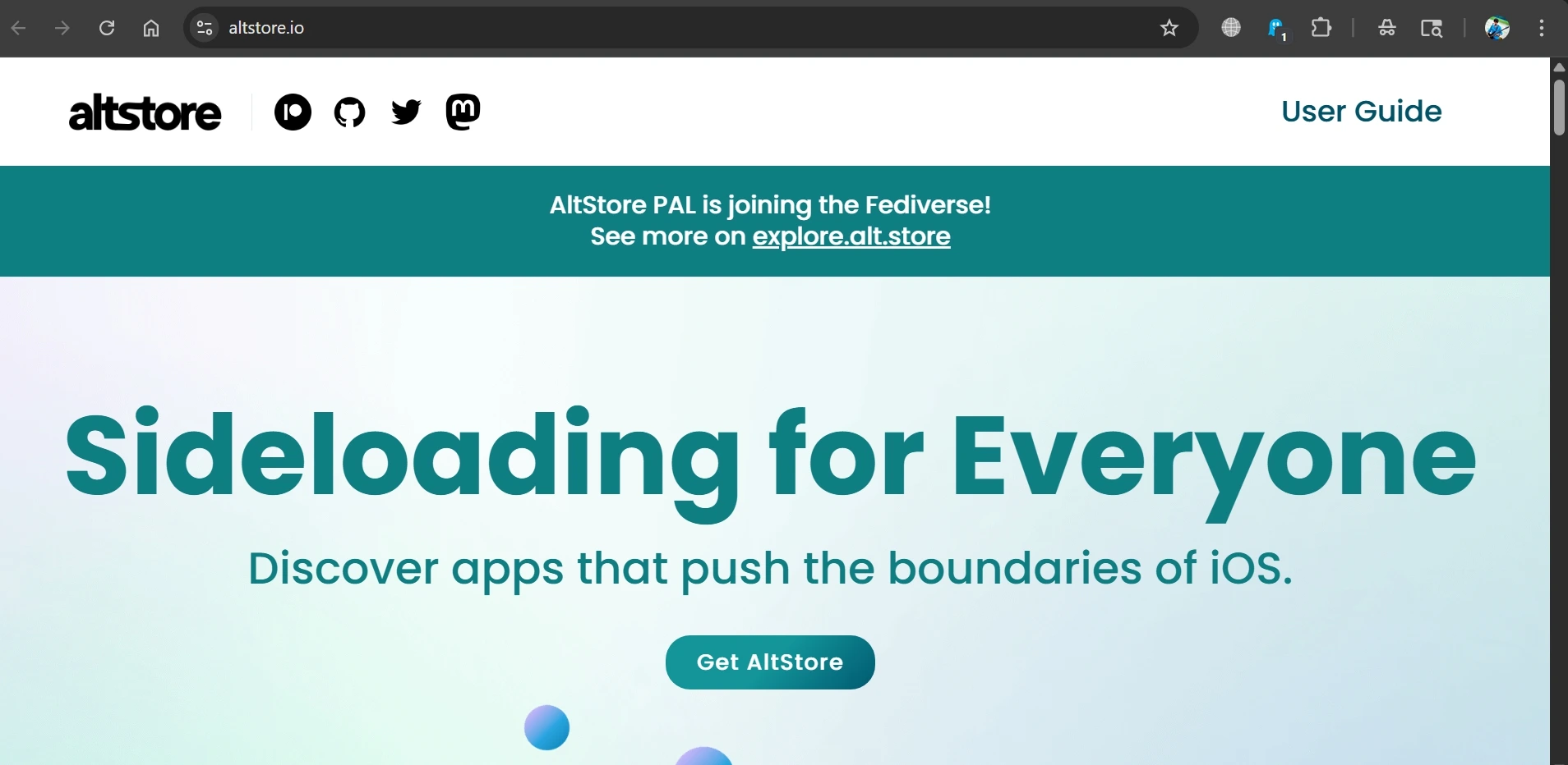 Altstore for sideloading apps on iPhone