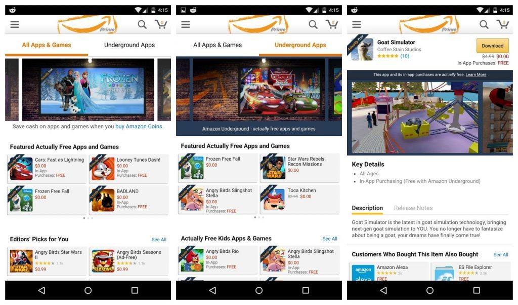 Amazon Underground App Store
