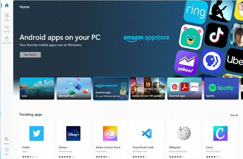 windows 11 amazon app store download