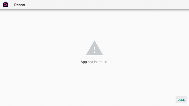 App Not Installed Android TV Error