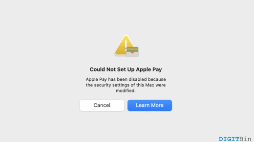 Apple Pay has been disabled on Mac How to Fix