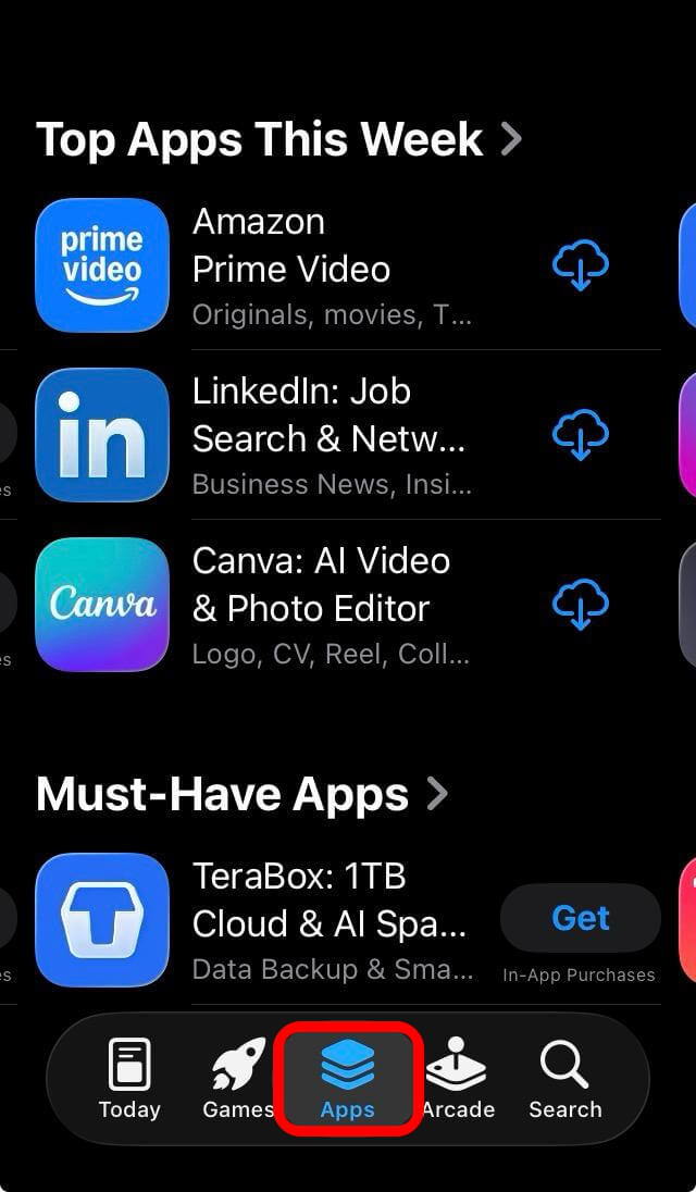 Apps on iOS App Store