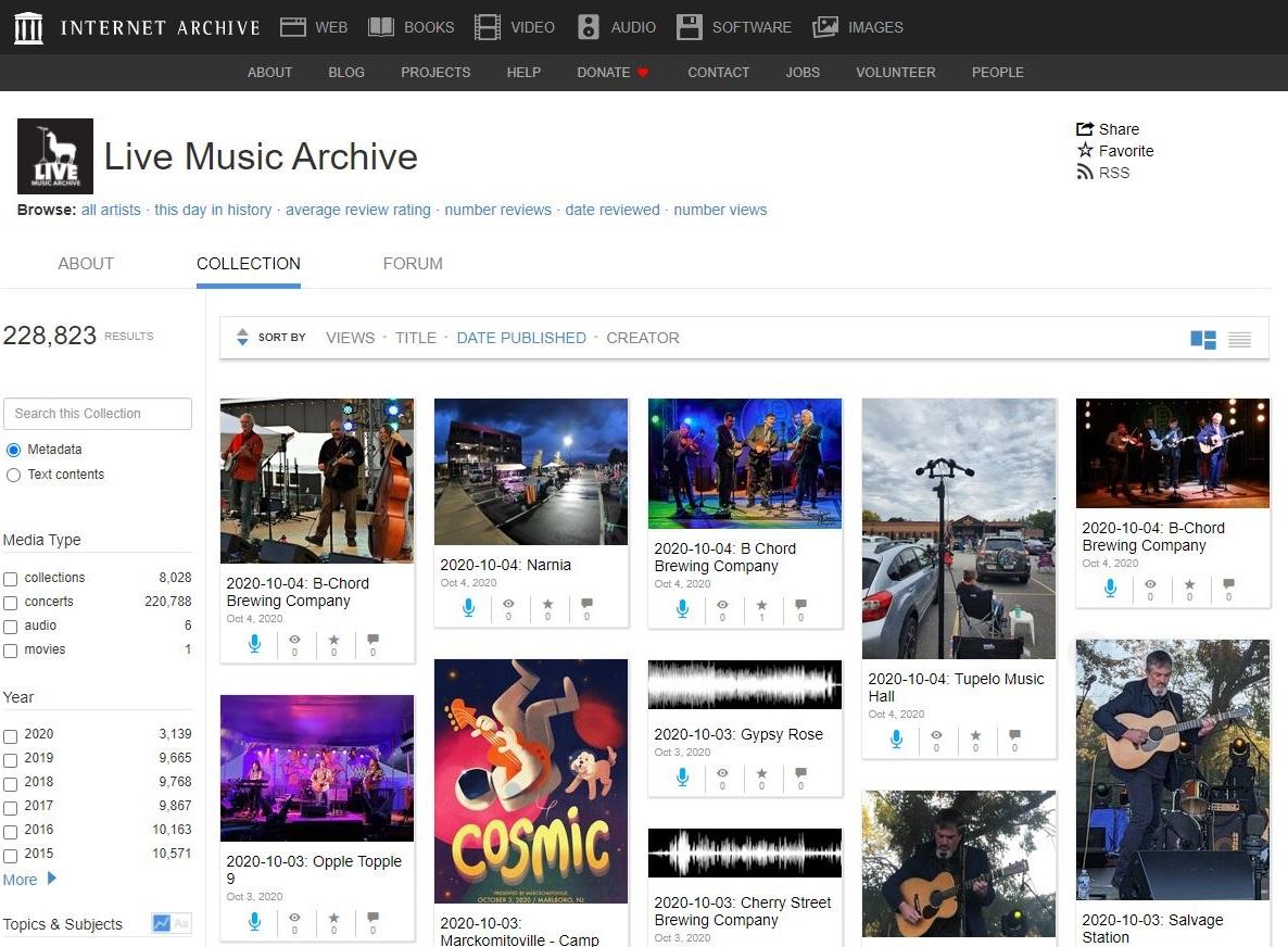 internet archive music download