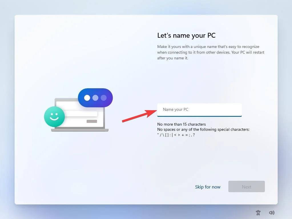 Assign a name to your PC