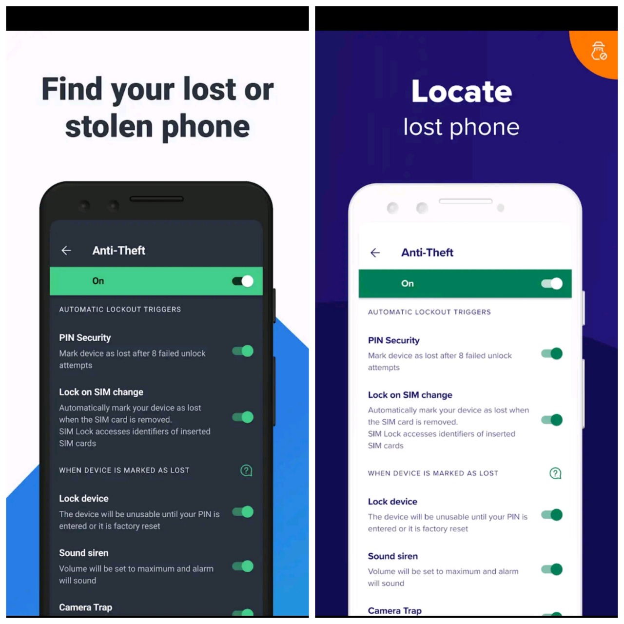 Avast Vs AVG Locate Phone