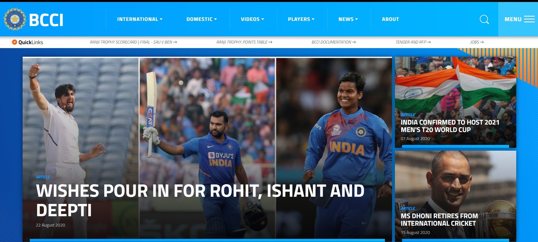 live cricket match website