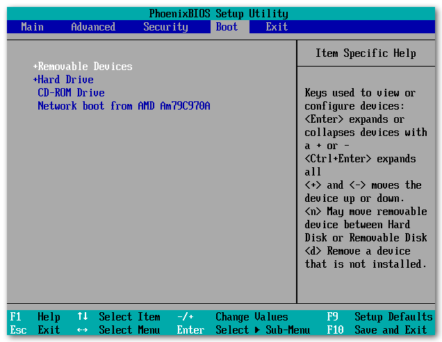 BIOS Boot Priority