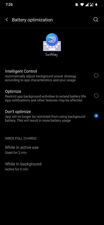 Battery Optimization