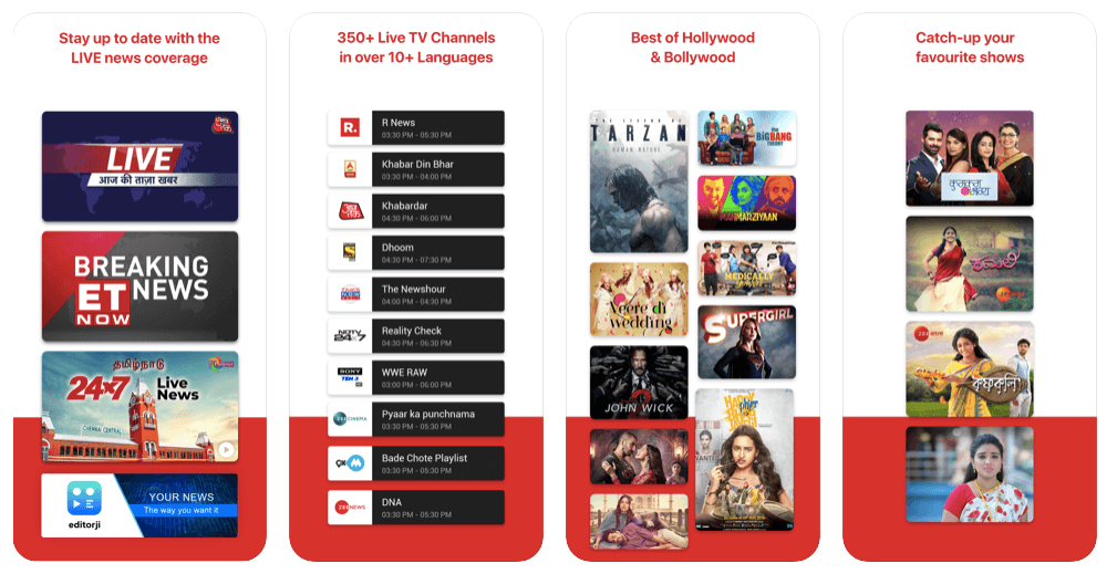 10 Best Indian Live TV Apps | Watch TV Channels Free (2023)