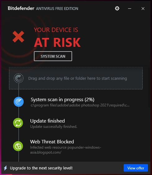 Bitdefender Free Antivirus Protection