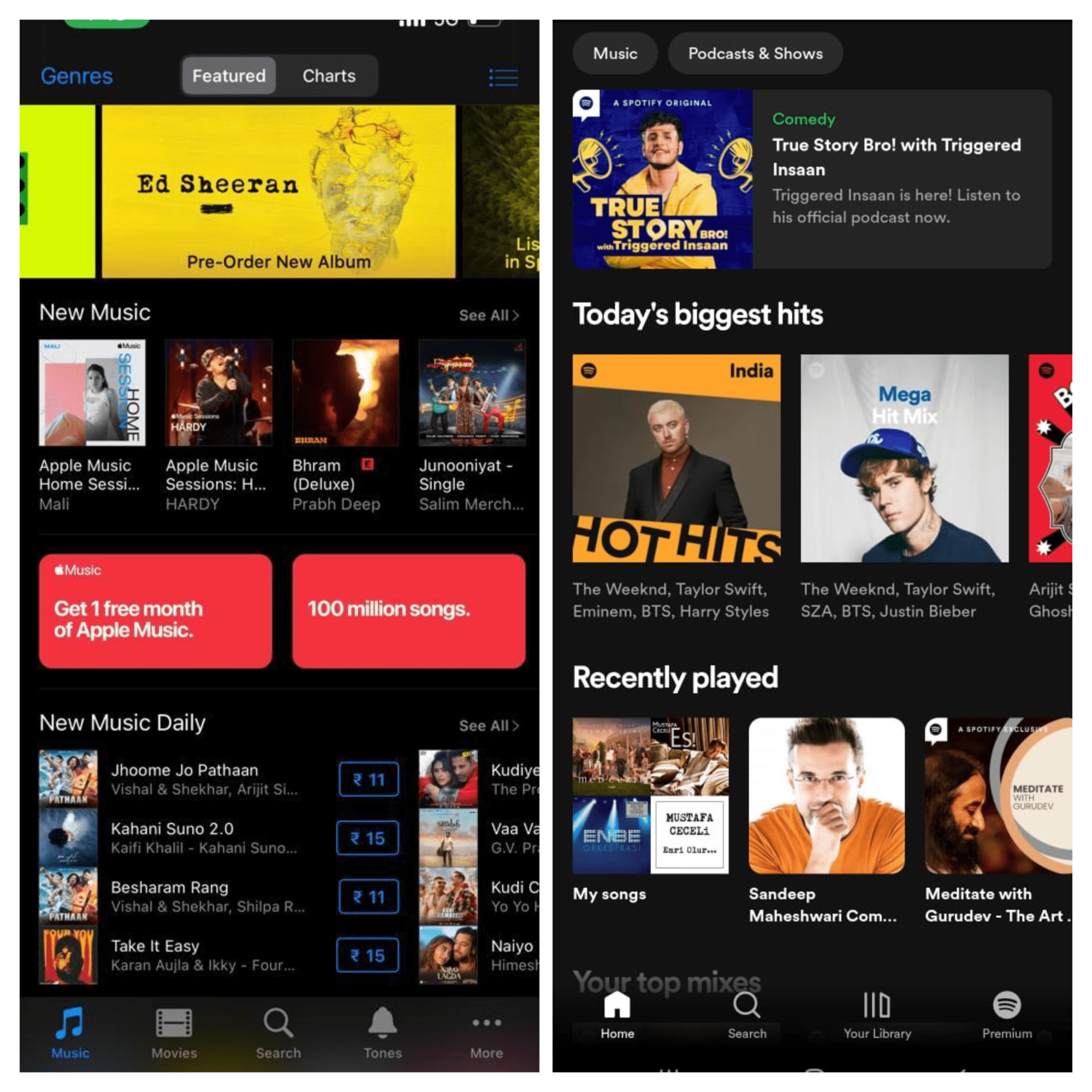 Apple Music vs Spotify 