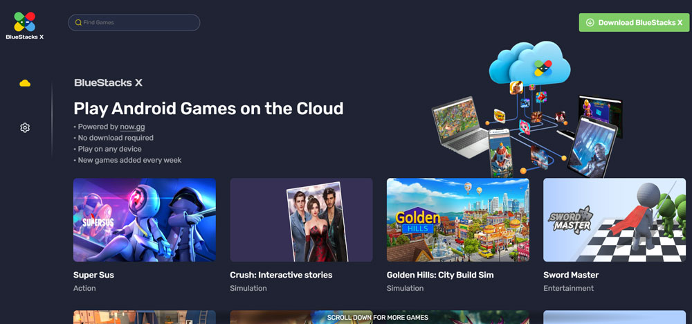 BlueStacks X - Play Android Games Online From Your Browser 