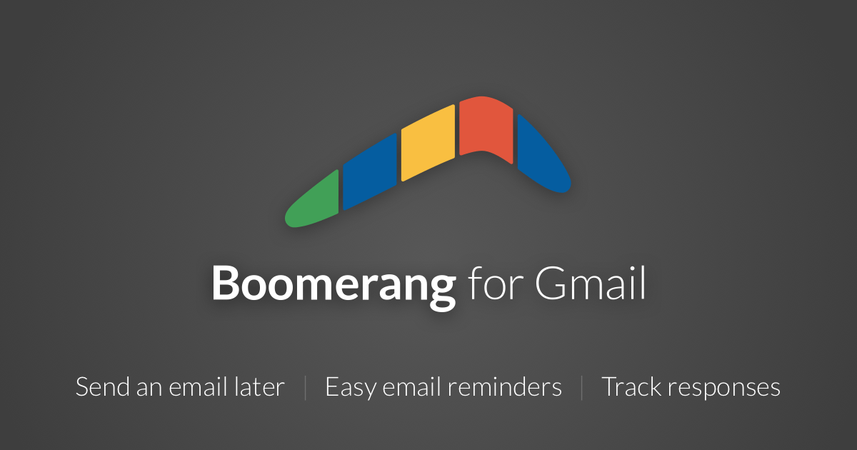 ghostery chrome extension and boomerang for gmail