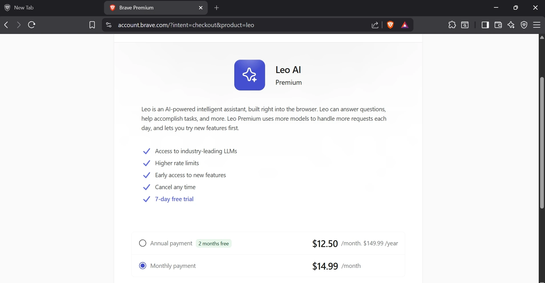 Brave Leo AI premium