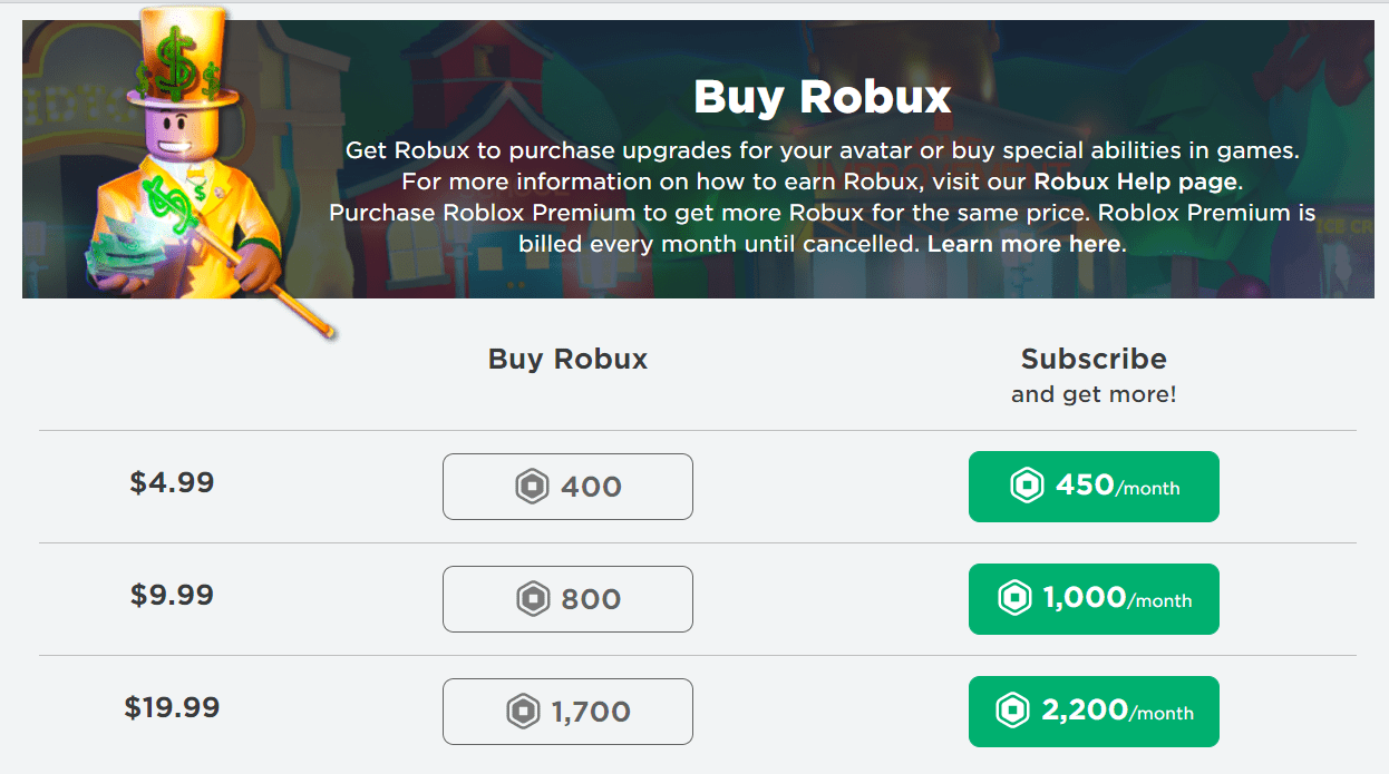 Buy Robux