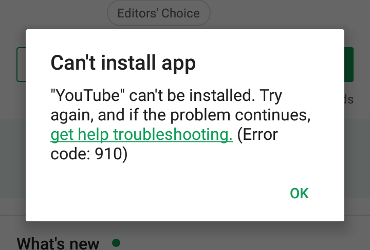 play store not installing apps after downloading