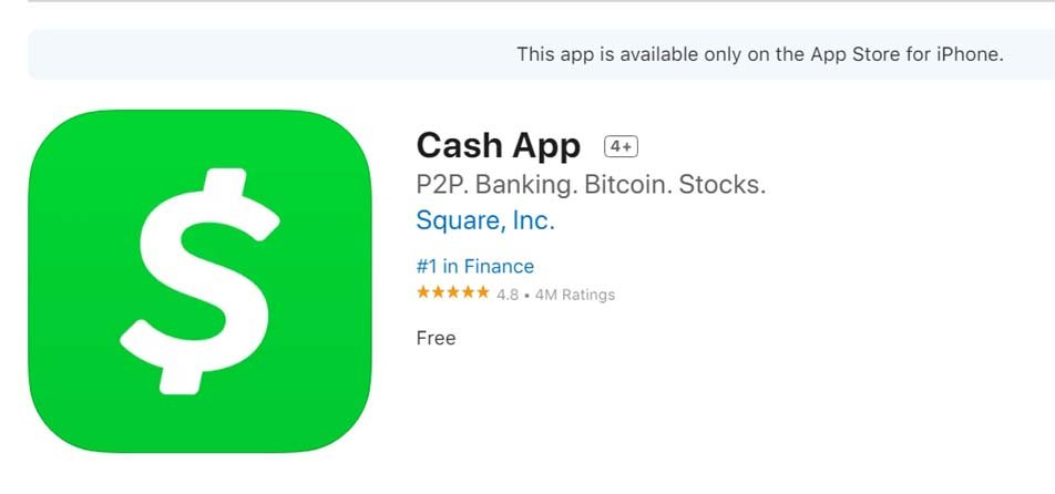Cash app on App Store