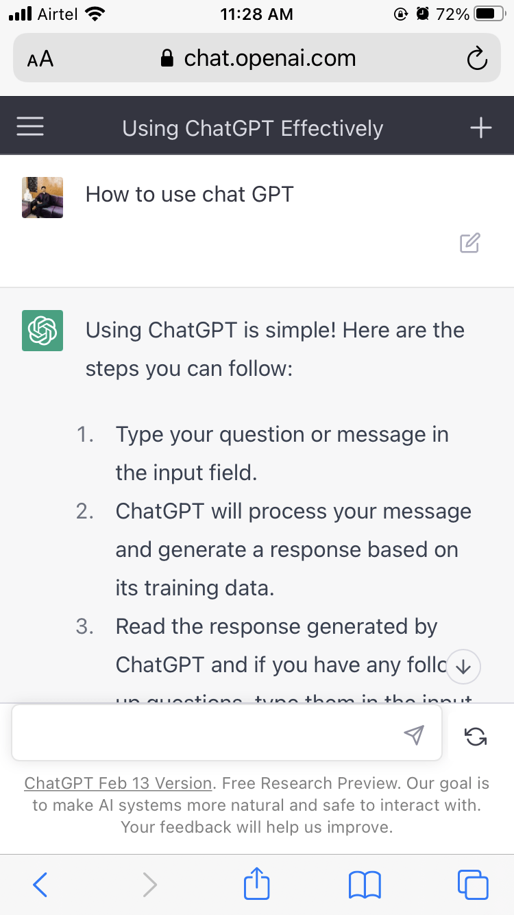 ChatGPT will analyze your query and generate a response with the most specific content.