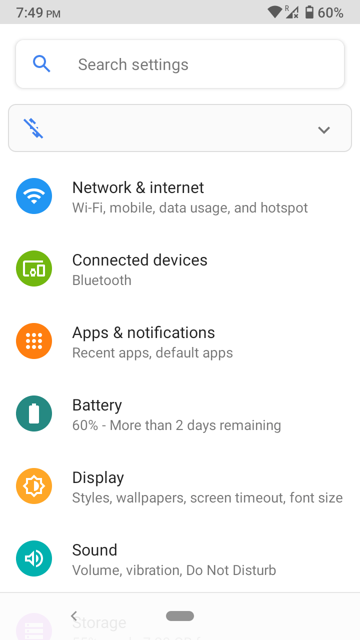 Choose “Connected Devices” on Android 10 devices or later