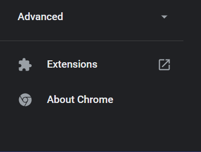 chrome extension settings page