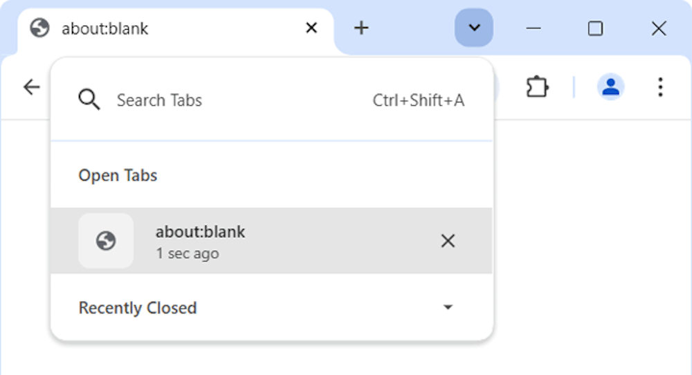 Chrome Tab Search