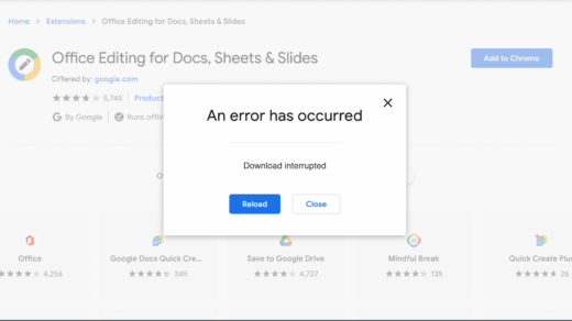 Chrome Extension: An Error has Occurred Download Interrupted