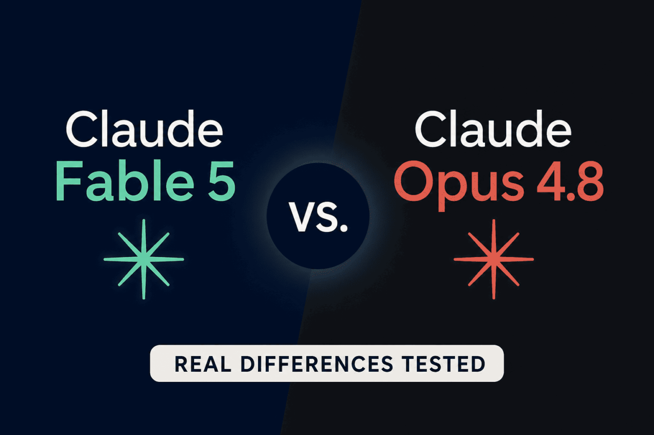 Claude Fable 5 is here, and the tradeoffs are visible from the first prompt 1 Claude Fable 5 vs Opus 4.8