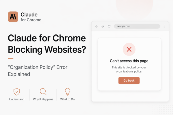Claude for Chrome is Blocking Websites: What’s Causing the “Organization Policy” Error 1