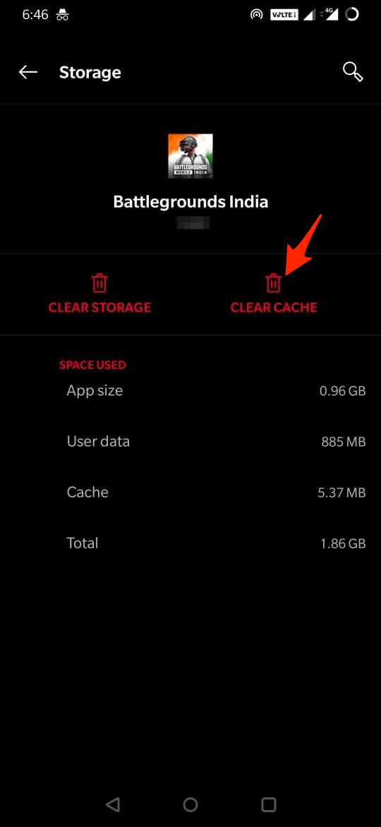 Clear Cache BGMI