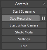 Click on “Stop Recording” to end the screen recording