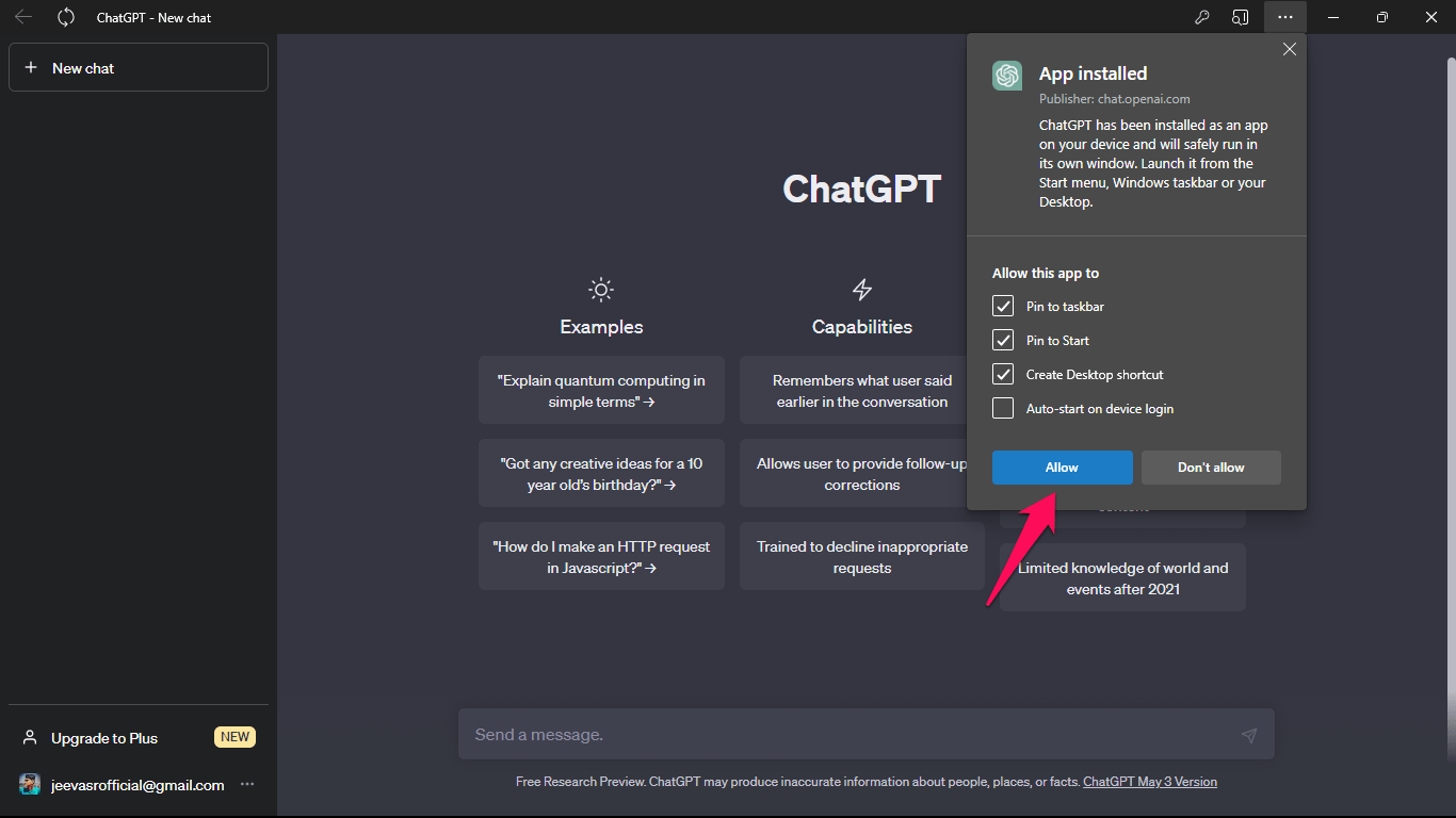 Chatgpt desktop app windows